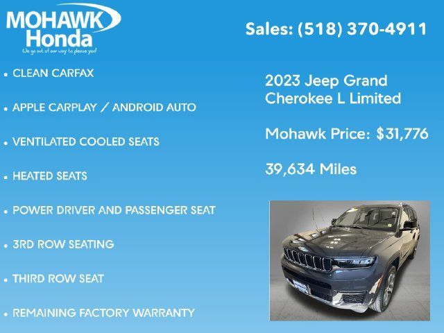 Used 2023 Jeep Grand Cherokee L Limited w/ Luxury Tech Group II AWD/4WD image 14