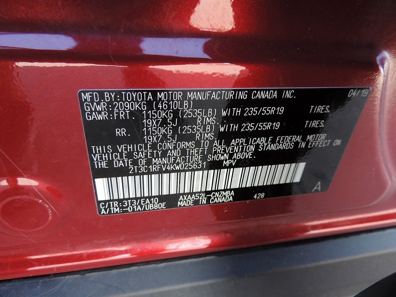 Used 2019 Toyota RAV4 XLE Premium FWD image 11