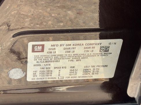 Used 2015 Chevrolet Trax LT w/ LPO, Protection Package image 29