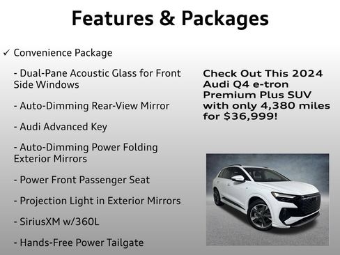 Used 2024 Audi Q4 e-tron Premium Plus w/ Premium Plus image 20