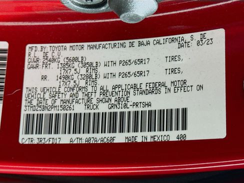 Certified 2023 Toyota Tacoma TRD Sport image 28