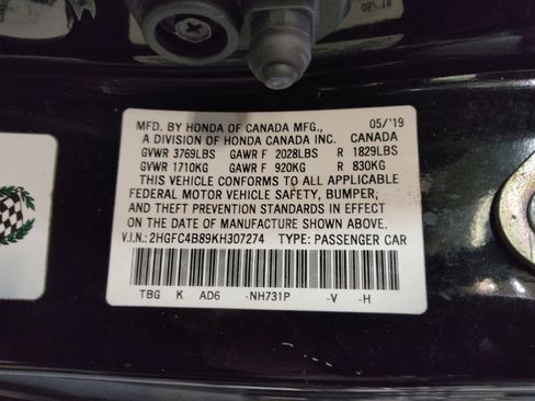 Used 2019 Honda Civic Sport image 33