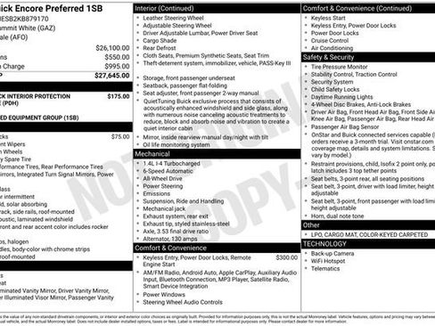 Used 2019 Buick Encore Preferred image 30