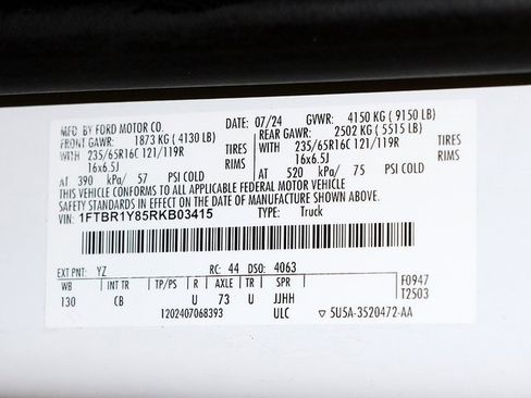 Used 2024 Ford Transit 250 Low Roof w/ Exterior Upgrade Package image 34