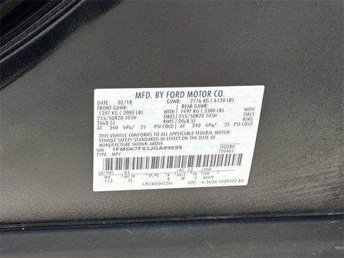 Used 2018 Ford Explorer Limited image 43