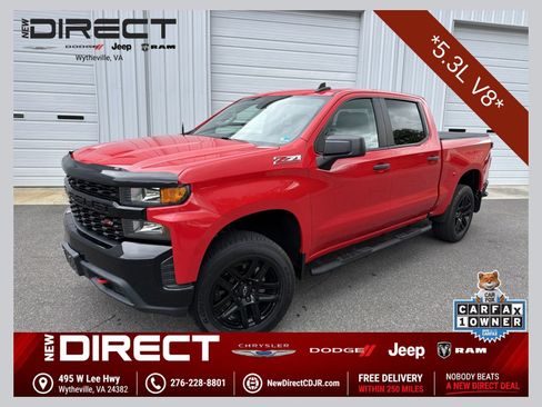 Used 2021 Chevrolet Silverado 1500 Custom Trail Boss w/ LPO, Dark Essentials Package AWD/4WD image 1