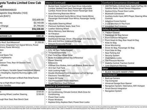 Certified 2022 Toyota Tundra Limited w/ Power Package AWD/4WD image 28