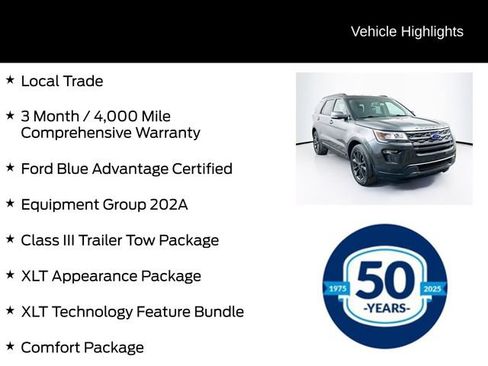 Certified 2018 Ford Explorer XLT w/ Equipment Group 202A image 6