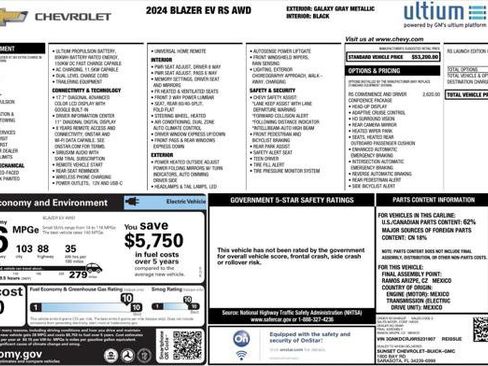 Used 2024 Chevrolet Blazer EV RS image 4