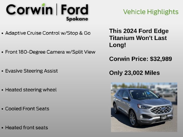 Certified 2024 Ford Edge Titanium w/ Equipment Group 301A AWD/4WD image 13