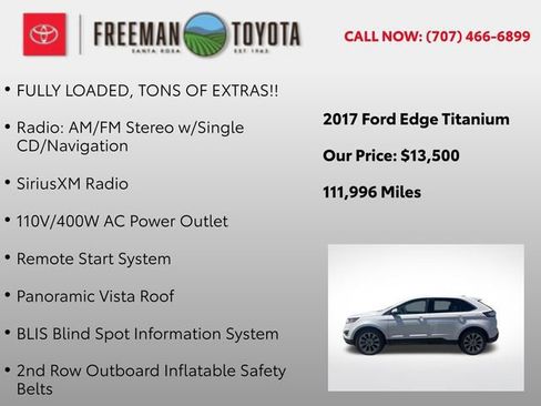 Used 2017 Ford Edge Titanium w/ Equipment Group 302A AWD/4WD image 12