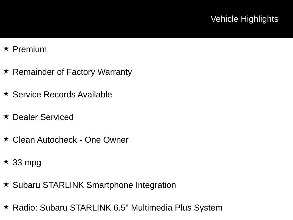 Used 2022 Subaru Crosstrek 2.0i Premium AWD/4WD image 10