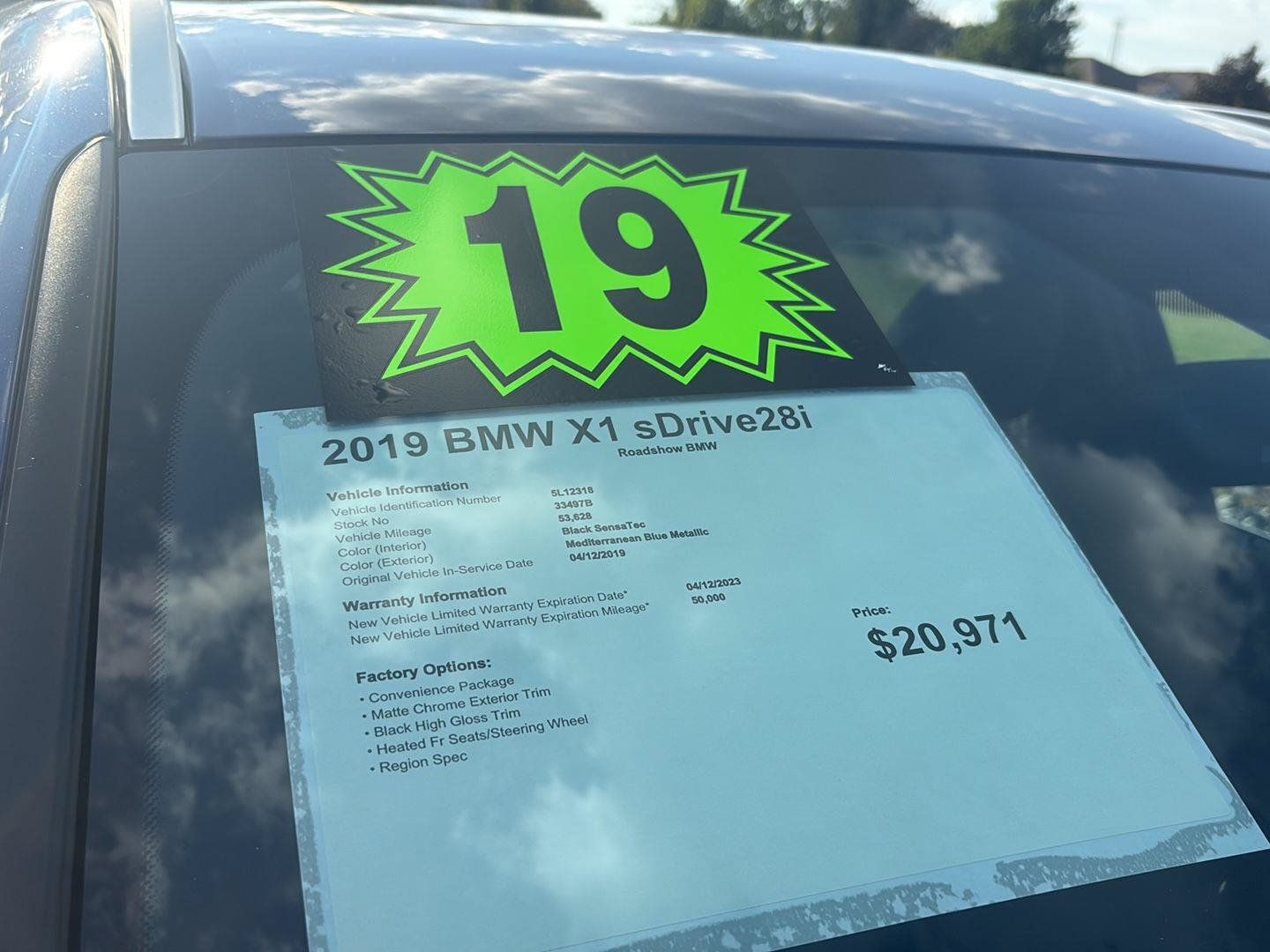 Used 2019 BMW X1 sDrive28i w/ Convenience Package FWD image 23