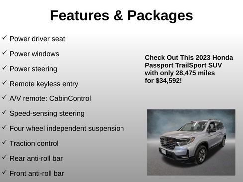 Certified 2023 Honda Passport TrailSport image 12