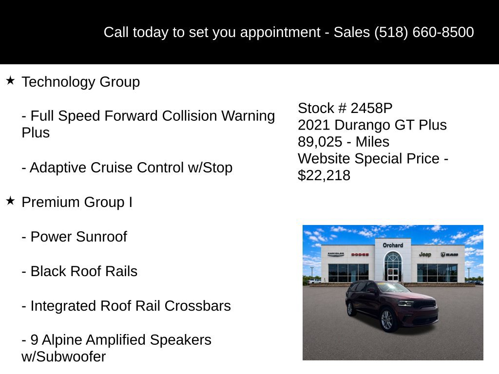 Used 2021 Dodge Durango GT RWD image 20