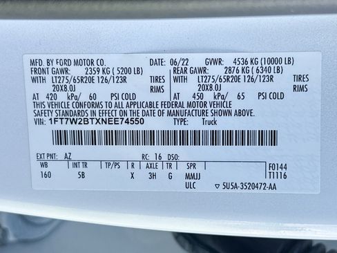 Used 2022 Ford F250 Lariat w/ Lariat Ultimate Package AWD/4WD image 31