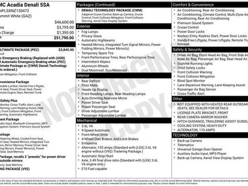 Used 2022 GMC Acadia Denali w/ Denali Ultimate Package image 7