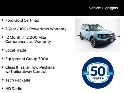 Certified 2022 Ford Bronco Sport Outer Banks w/ Tech Package image 6