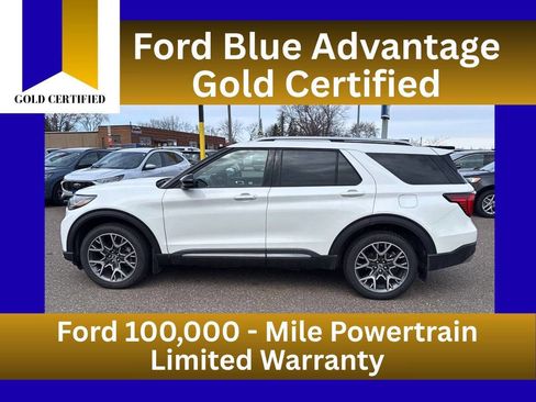 Certified 2025 Ford Explorer Platinum w/ Ultimate Package AWD/4WD image 1