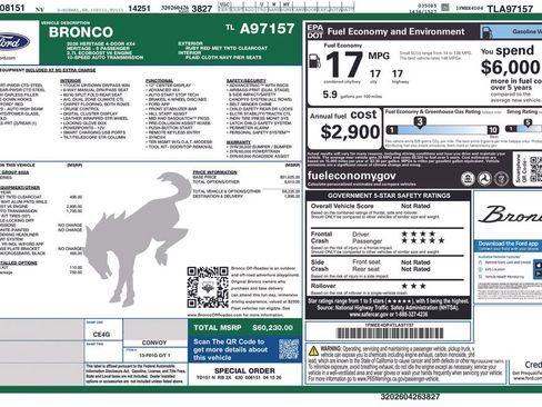 New 2026 Ford Bronco Heritage Edition AWD/4WD image 6