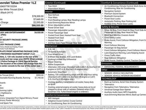 New 2026 Chevrolet Tahoe Premier image 2