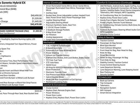 Certified 2025 Kia Sorento EX w/ EX Panoramic Sunroof Package AWD/4WD image 6