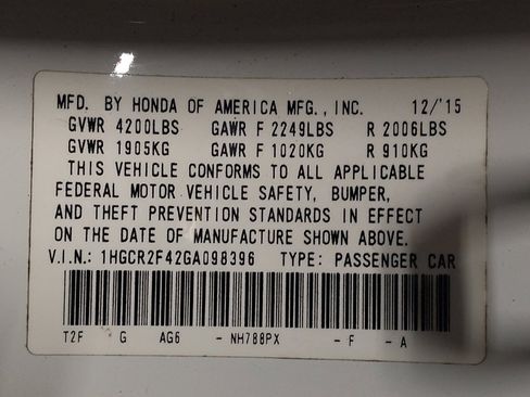 Used 2016 Honda Accord LX image 33