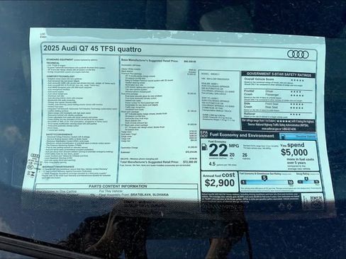 New 2025 Audi Q7 2.0T Premium Plus image 12