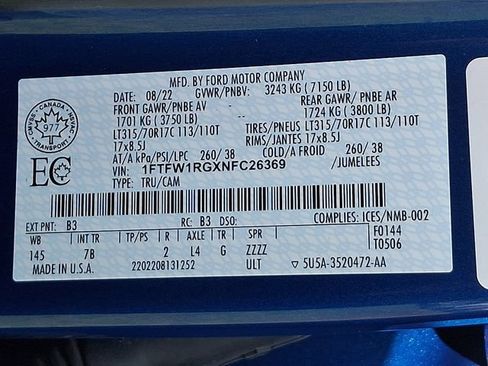 Used 2022 Ford F150 Raptor AWD/4WD image 30