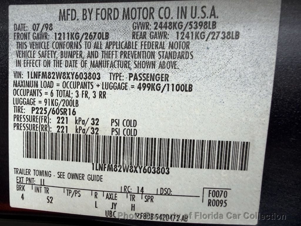 Used 1999 Lincoln Town Car Signature RWD image 70