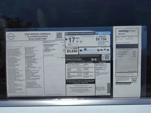 New 2026 Nissan Armada Platinum Reserve AWD/4WD image 25