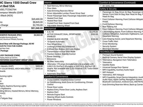 New 2026 GMC Sierra 1500 Denali w/ Denali Reserve Package AWD/4WD image 43
