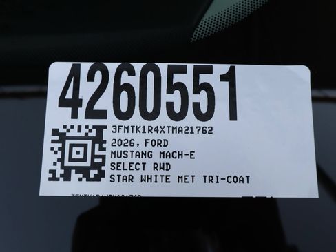 New 2026 Ford Mustang Mach-E Select w/ Comfort Package Lite RWD image 39