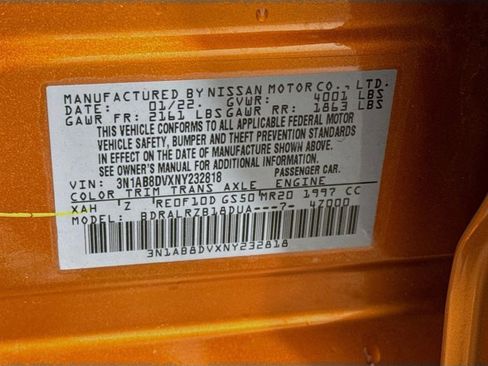 Certified 2022 Nissan Sentra SR image 30