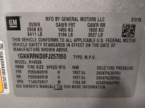 Used 2015 GMC Acadia SLT w/ Open Road Package FWD image 33