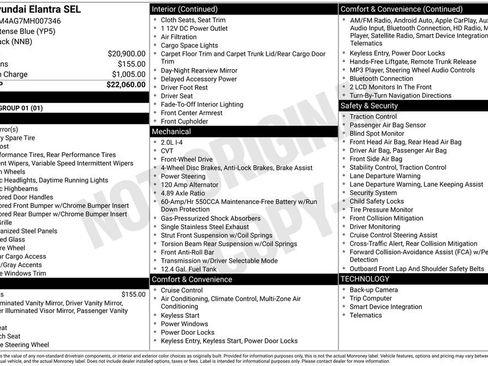 Used 2021 Hyundai Elantra SEL image 7