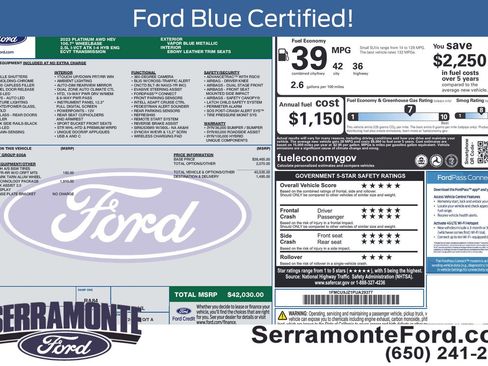 Used 2023 Ford Escape Platinum w/ Premium Technology Package AWD/4WD image 13