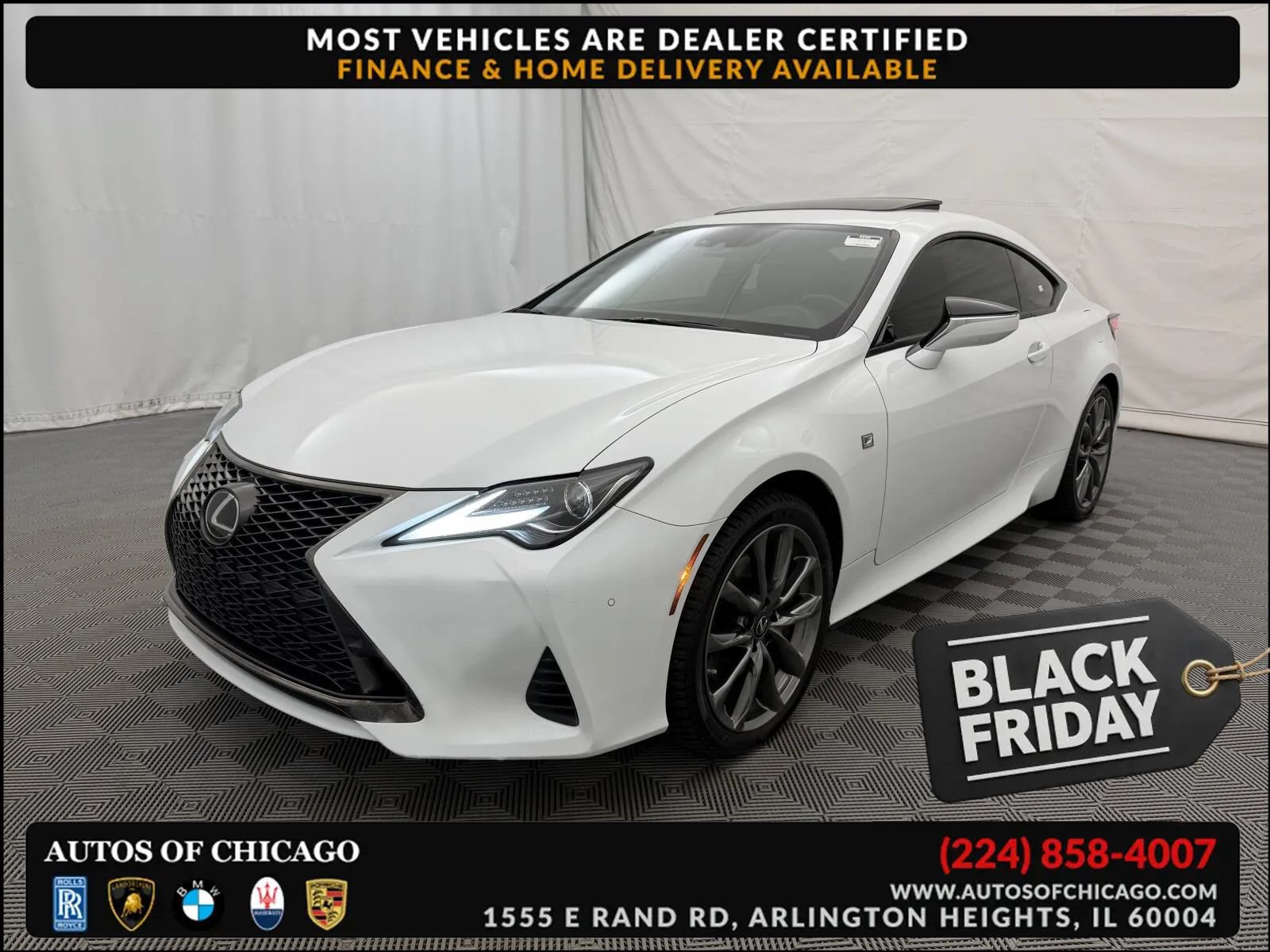 Used 2022 Lexus RC 350 F Sport w/ Accessory Package AWD/4WD image 1