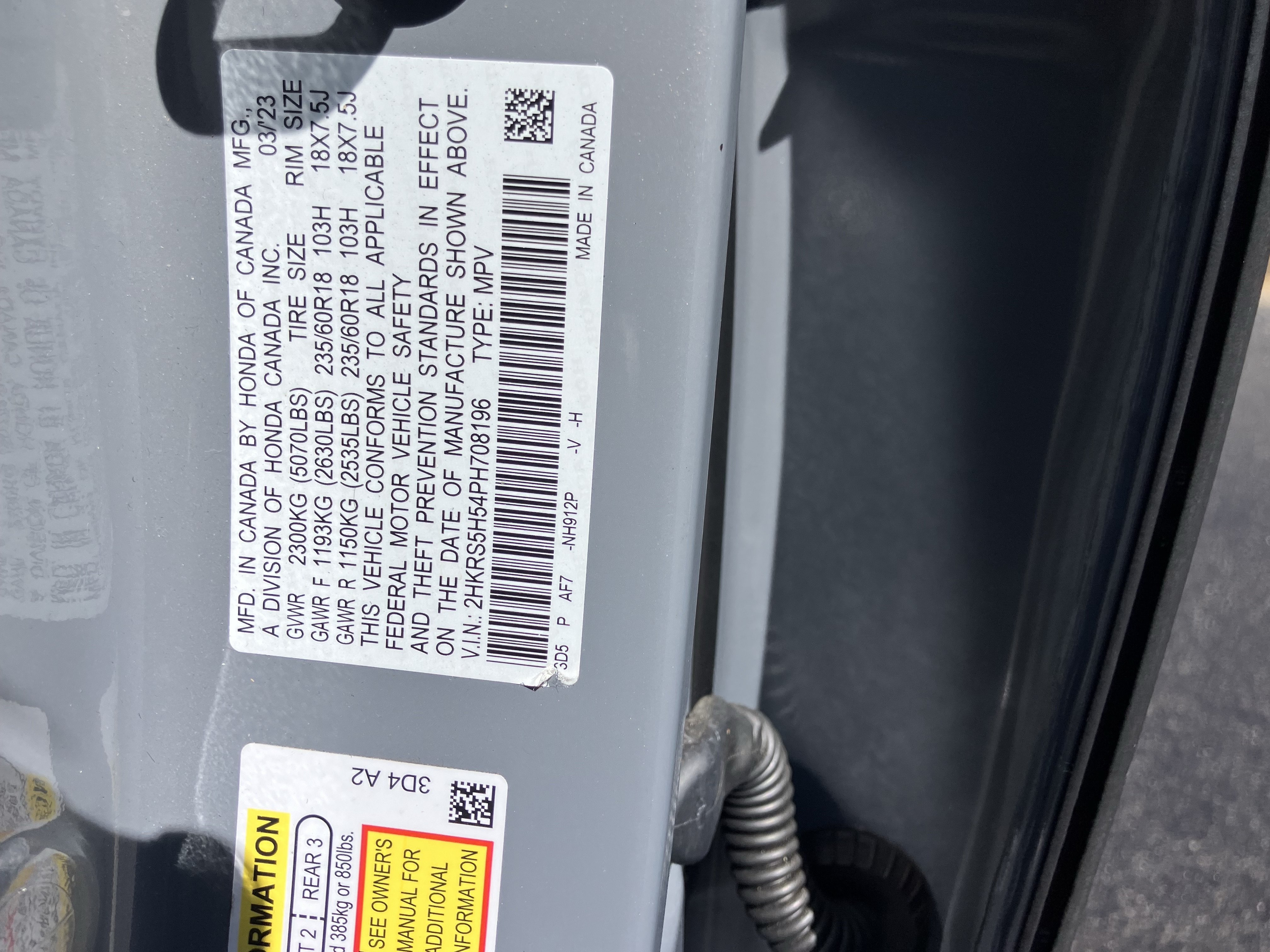Certified 2023 Honda CR-V Sport image 36