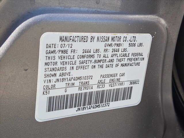Used 2013 INFINITI M37 w/ Premium Pkg RWD image 25