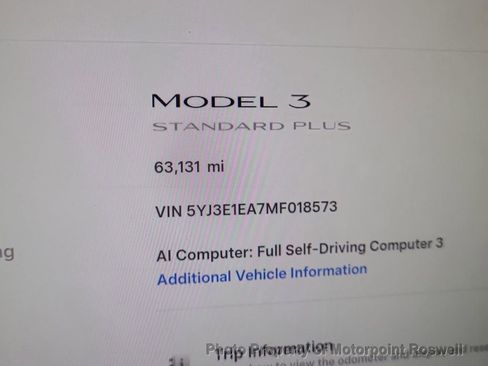 Used 2021 Tesla Model 3 Standard Range Plus RWD image 3