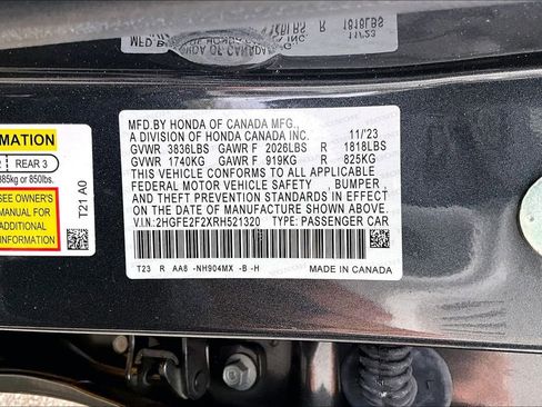 Used 2024 Honda Civic LX image 16