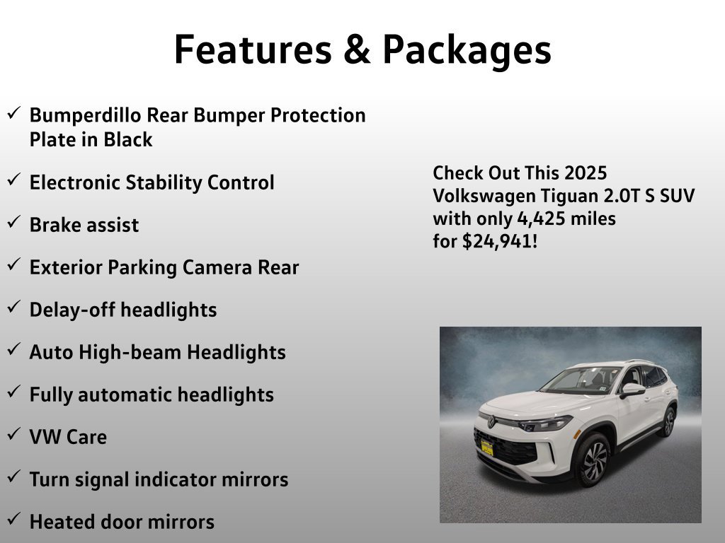 Used 2025 Volkswagen Tiguan S AWD/4WD image 17