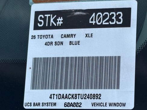 New 2026 Toyota Camry XLE image 25