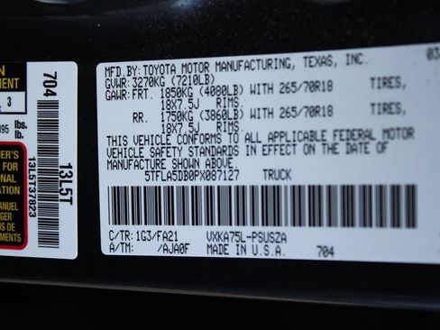 Used 2023 Toyota Tundra SR5 w/ SR5 Convenience Package AWD/4WD image 48