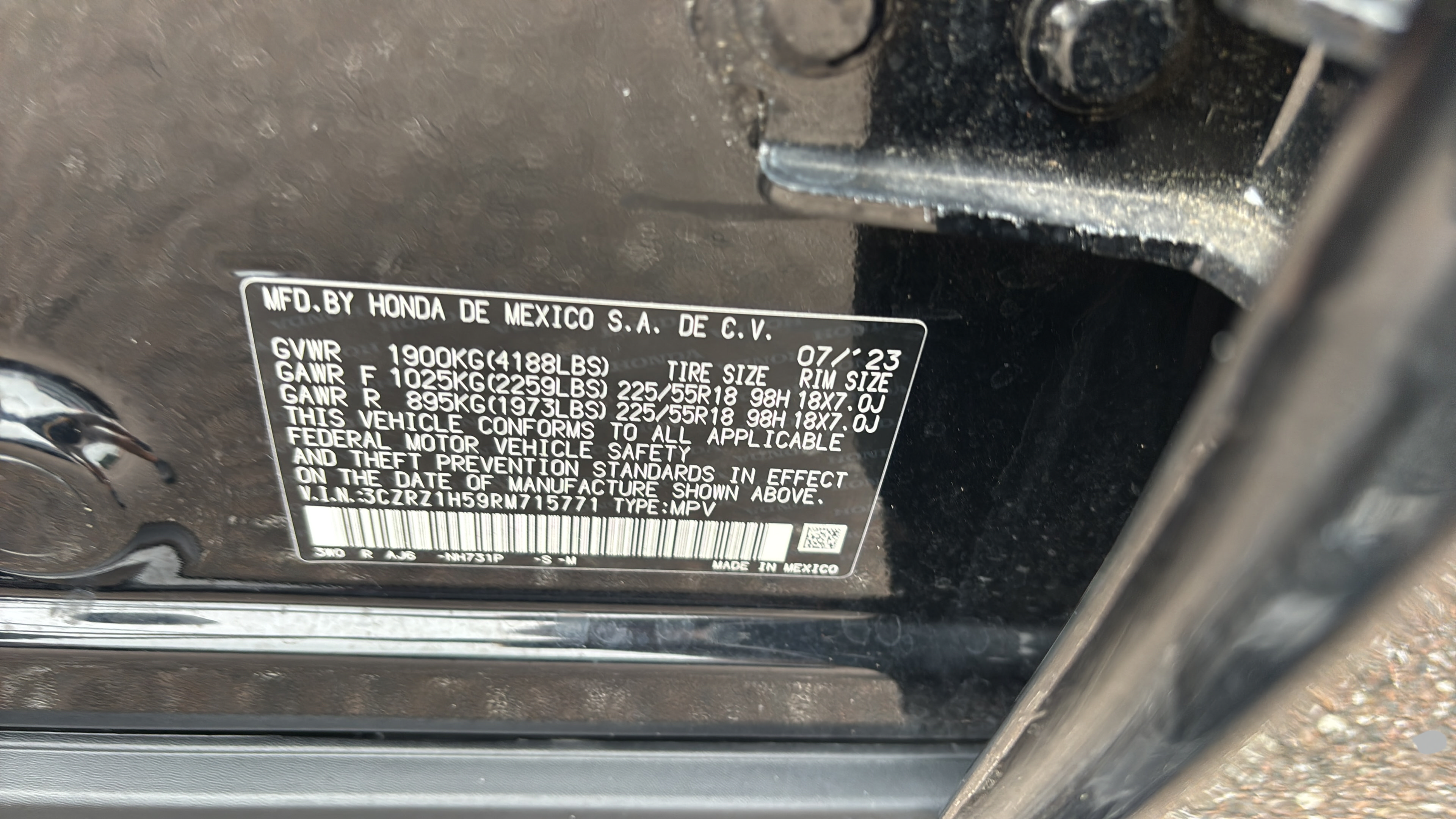 Certified 2024 Honda HR-V Sport image 22