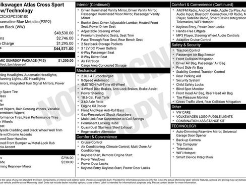 Used 2023 Volkswagen Atlas Cross Sport SE w/ Panoramic Sunroof Package image 44