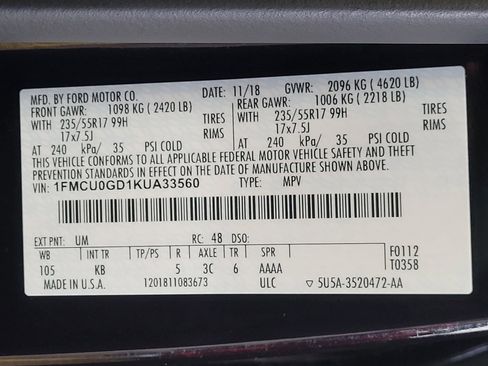 Used 2019 Ford Escape SE FWD image 33