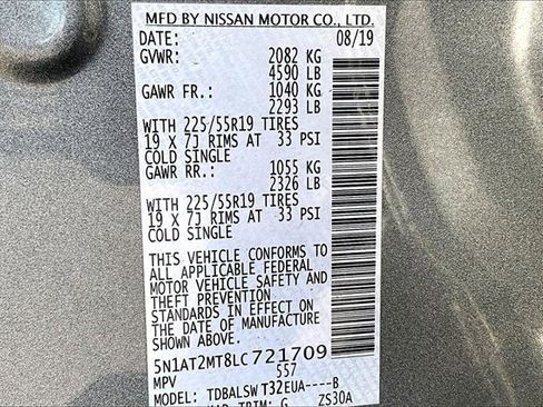 Used 2020 Nissan Rogue SL w/ Premium Package image 19