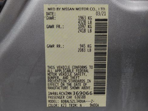 Used 2021 Nissan Altima 2.5 SR FWD image 33